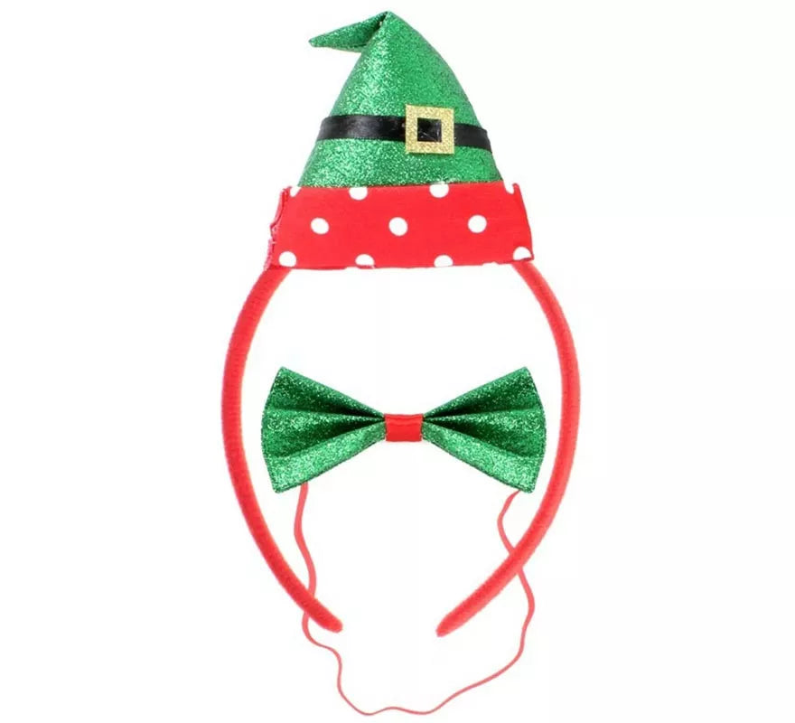 Translation missing: it.Kit de Elfo Ayudante de Papá Noel: Diadema y Pajarita