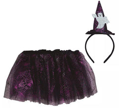 Kit Fantasma per Bambini: Tutù e Cerchietto 30 cm