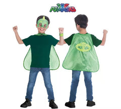 Kit Pj Masks Gekko per Bambini: Maschera, mantello e braccialetto