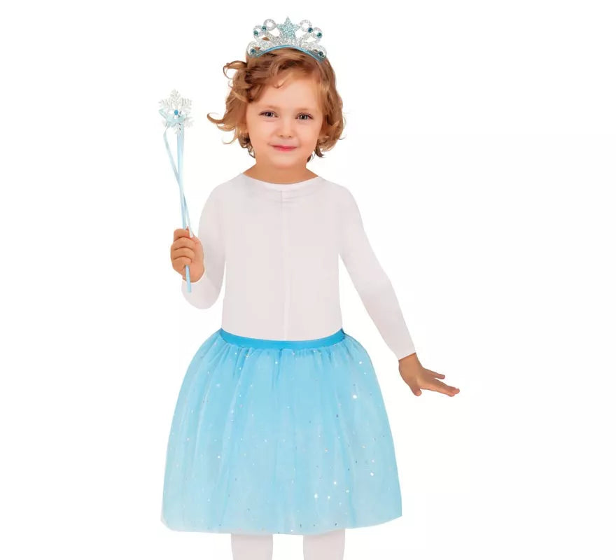 Translation missing: it.Kit de Hada azul infantil: Diadema, Varita y Tutú