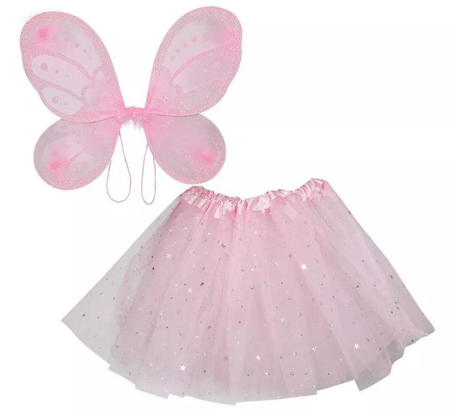 Translation missing: it.Kit de Hada rosa infantil: Alas y falda