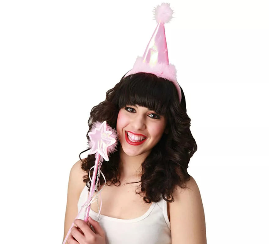 Translation missing: it.Kit de Hada Rosa Infantil: Sombrero y Varita