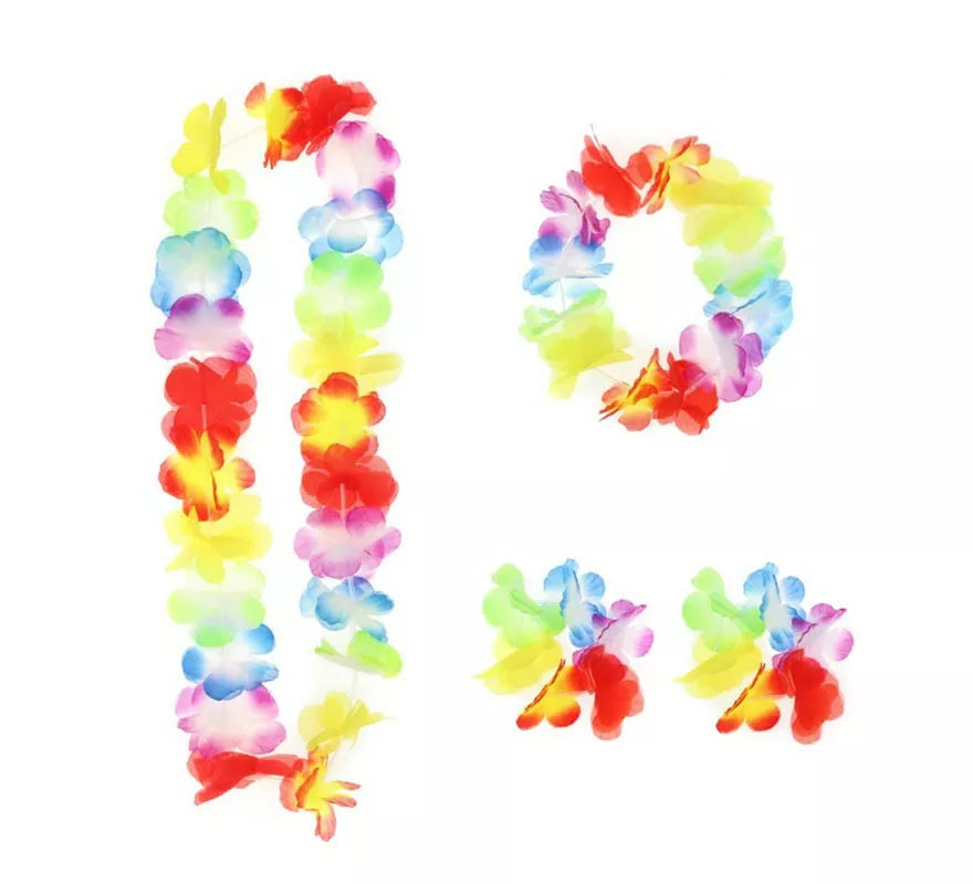 Translation missing: it.Kit de Hawaii multicolor: Collar, Pulsera y Pendientes