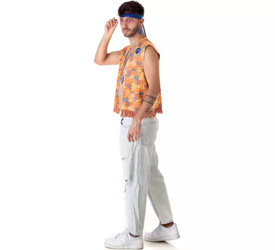 Translation missing: it.Kit de Hippie Flores para hombre: Chaleco y Cinta para la cabeza
