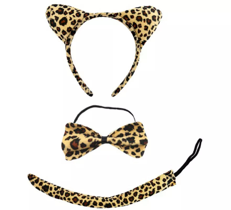 Translation missing: it.Kit de Leopardo: Diadema, Pajarita y Cola