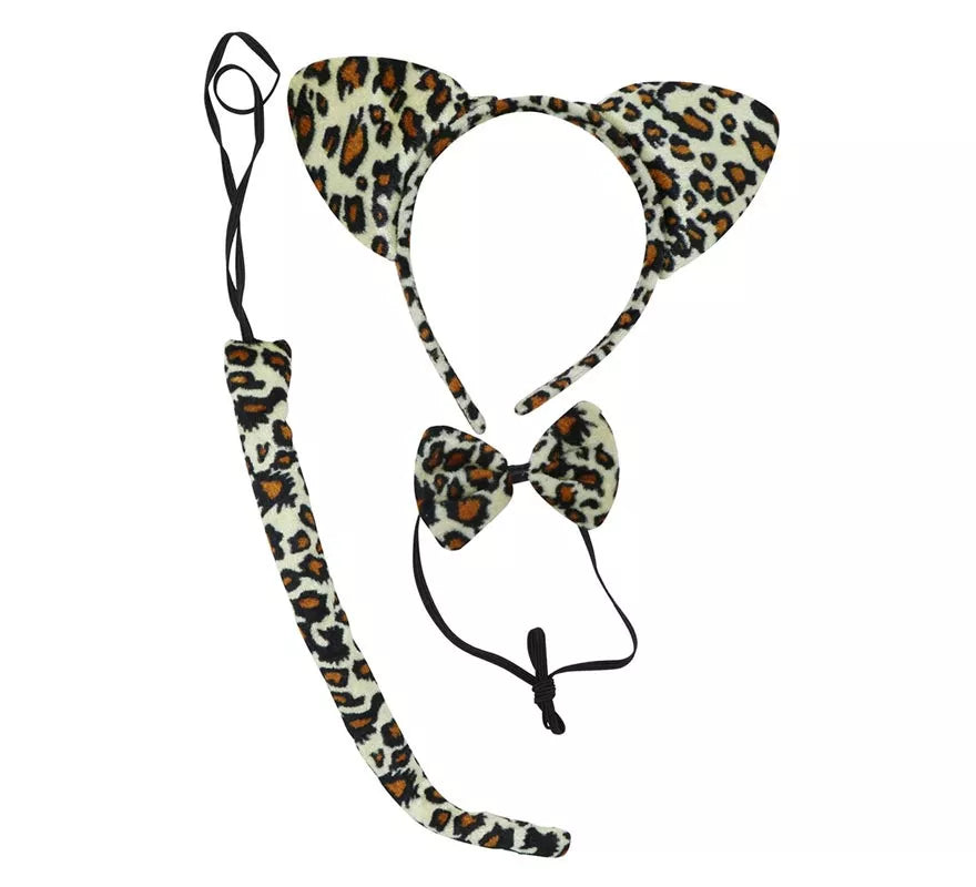Translation missing: it.Kit de Leopardo: Oreja, Pajarita y Cola