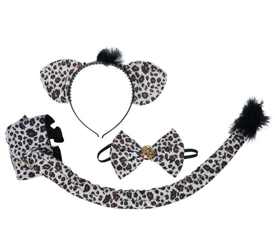 Translation missing: it.Kit de Leopardo: Orejas, pajarita y cola