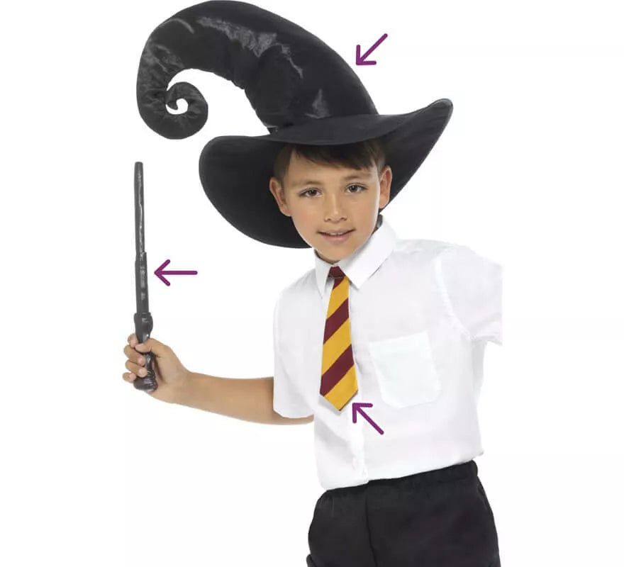 Translation missing: es.Kit de Mago: Corbata, Sombrero y Varita para niños
