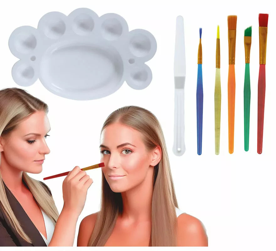 Translation missing: es.Kit de Maquillaje: 5 Pinceles, paleta y espátula
