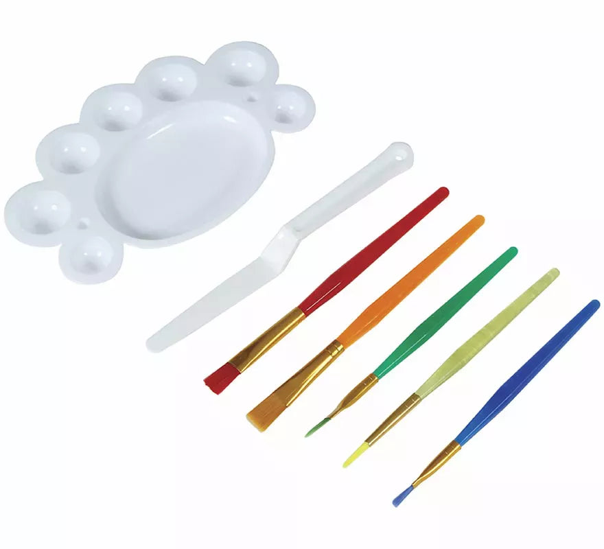 Translation missing: es.Kit de Maquillaje: 5 Pinceles, paleta y espátula
