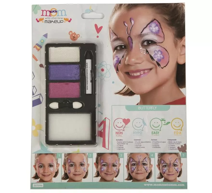 Translation missing: it.Kit de Maquillaje al Agua Brillante de Mariposa infantil