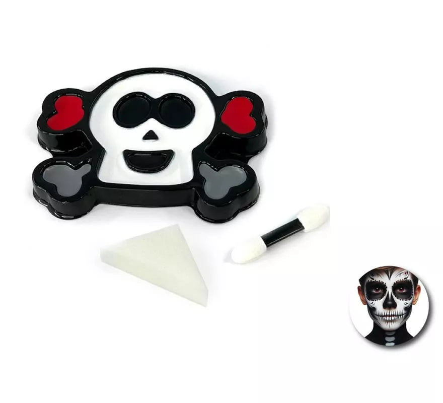 Translation missing: it.Kit de Maquillaje Calavera: Paleta, esponja y brocha