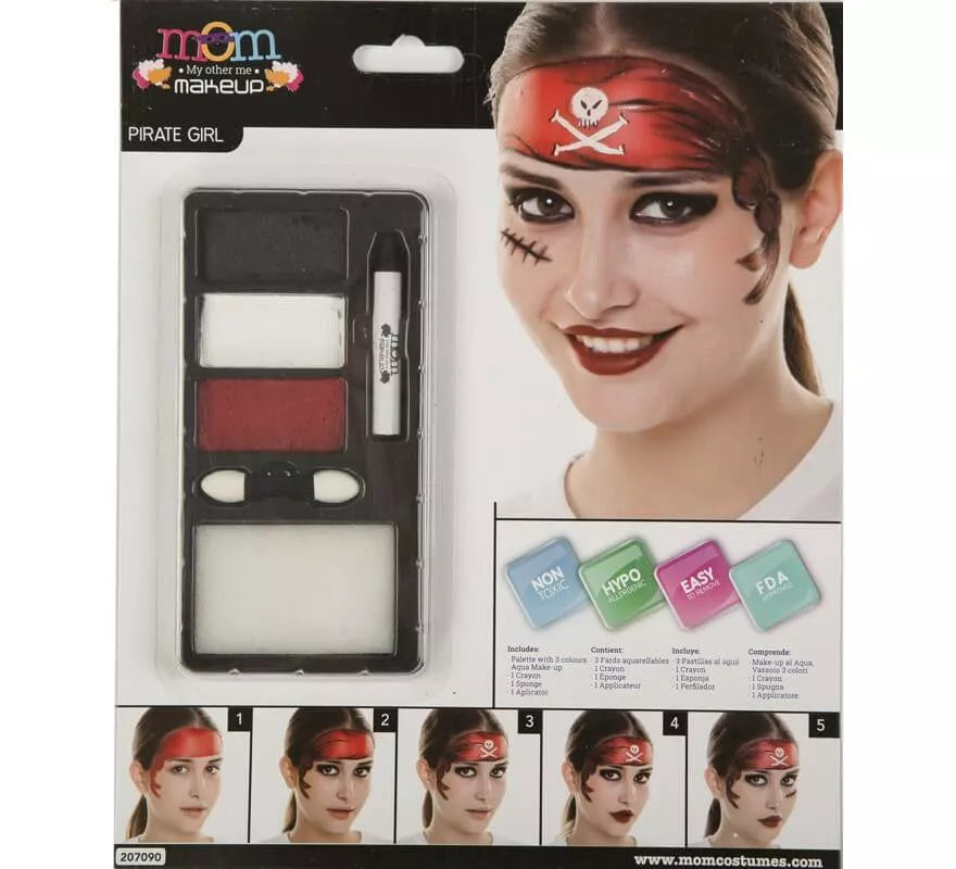 Translation missing: it.Kit de Maquillaje de Pirata mujer