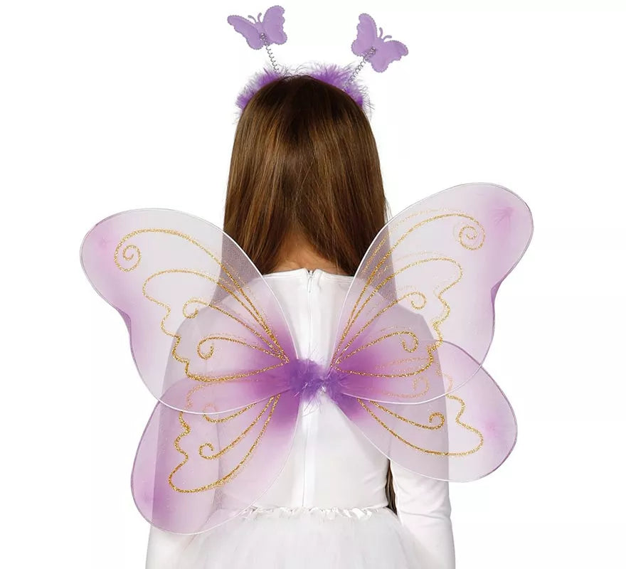 Translation missing: it.Kit de Mariposa: diadema, alas 55 cm y varita