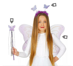 Kit farfalla: archetto, ali 55 cm e bacchetta