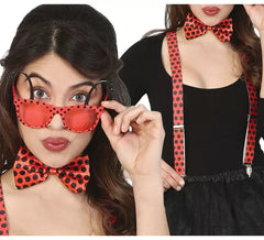 Kit Coccinella: Occhiali, Papillon e Bretelle