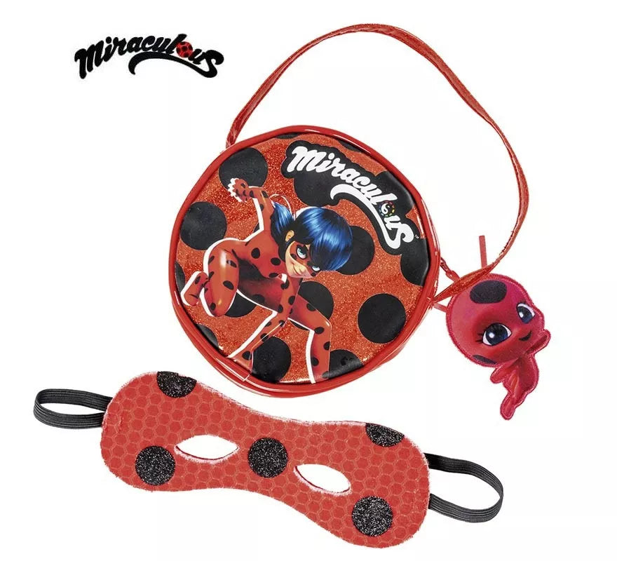 Translation missing: it.Kit de Miraculous Ladybug infantil: Bolso y antifaz