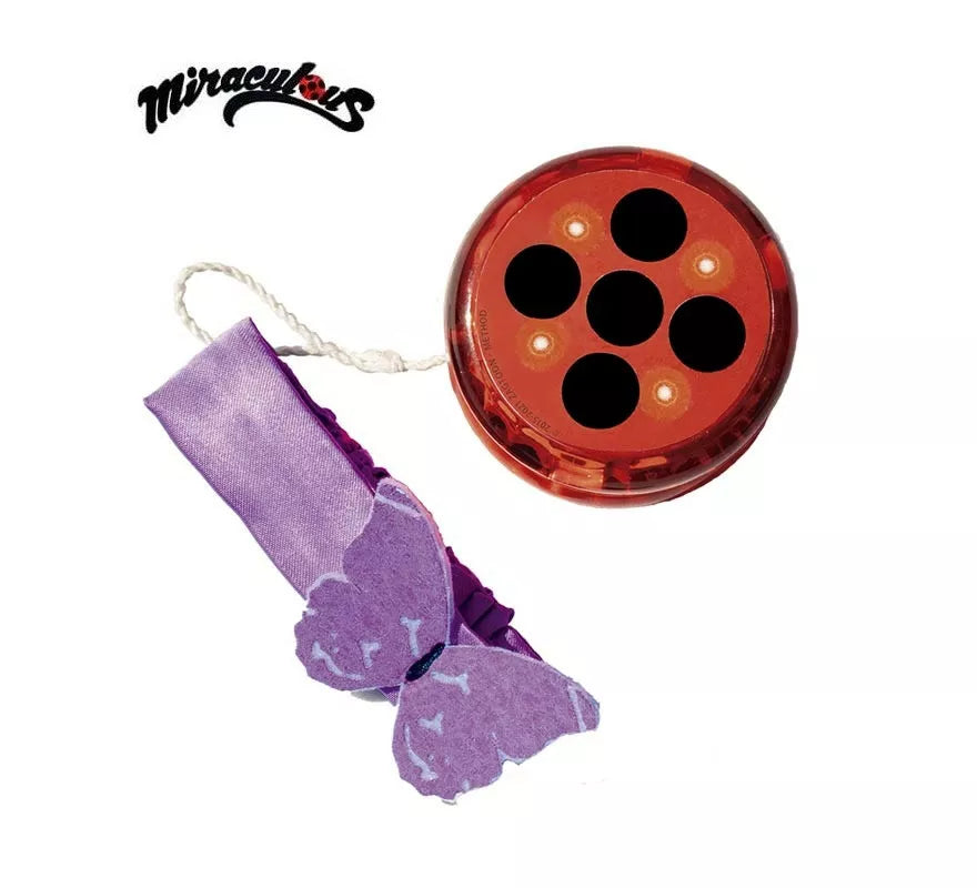 Translation missing: it.Kit de Miraculous Ladybug infantil: Yo-Yo con luz y pulsera