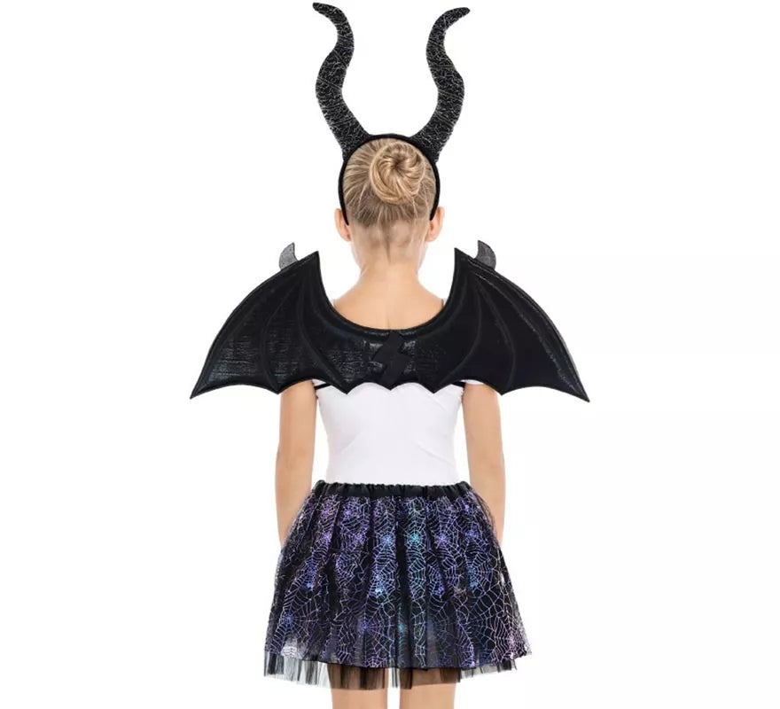Translation missing: it.Kit de Murciélago negro Infantil: Tutú, Diadema y Alas