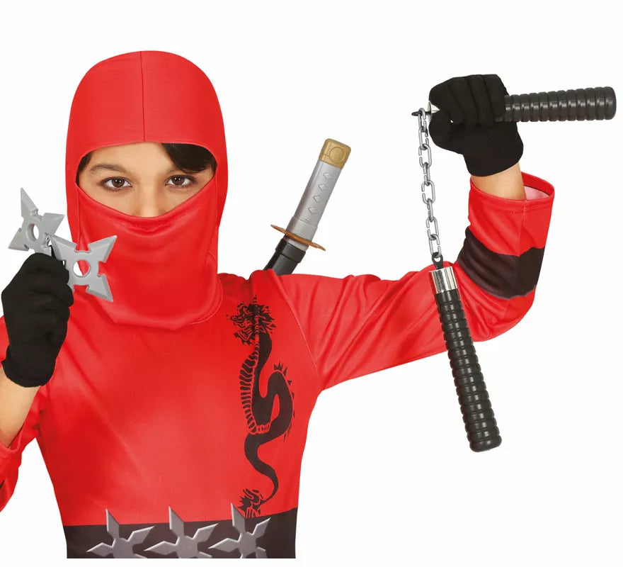 Translation missing: it.Kit de Ninja infantil: Nunchakus, 2 estrellas y espada