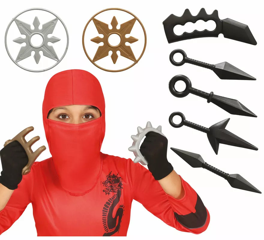 Translation missing: it.Kit de Ninja letal infantil: Estrellas, dagas, y otros