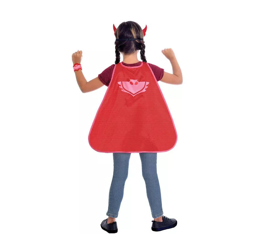 Translation missing: it.Kit de Owlette de Pj Masks Infantil: Antifaz, capa y pulsera
