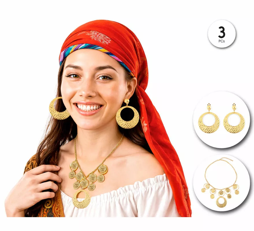 Translation missing: es.Kit de Pendientes y Collar de Zíngara