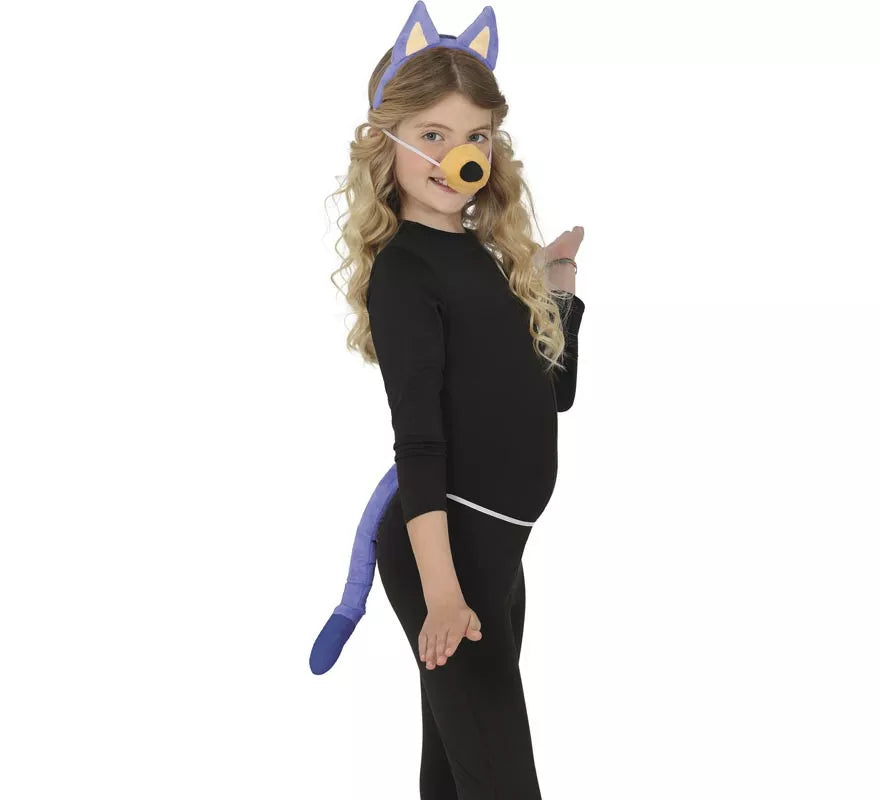 Translation missing: es.Kit de Perrito azul para niños: cola, orejas y nariz