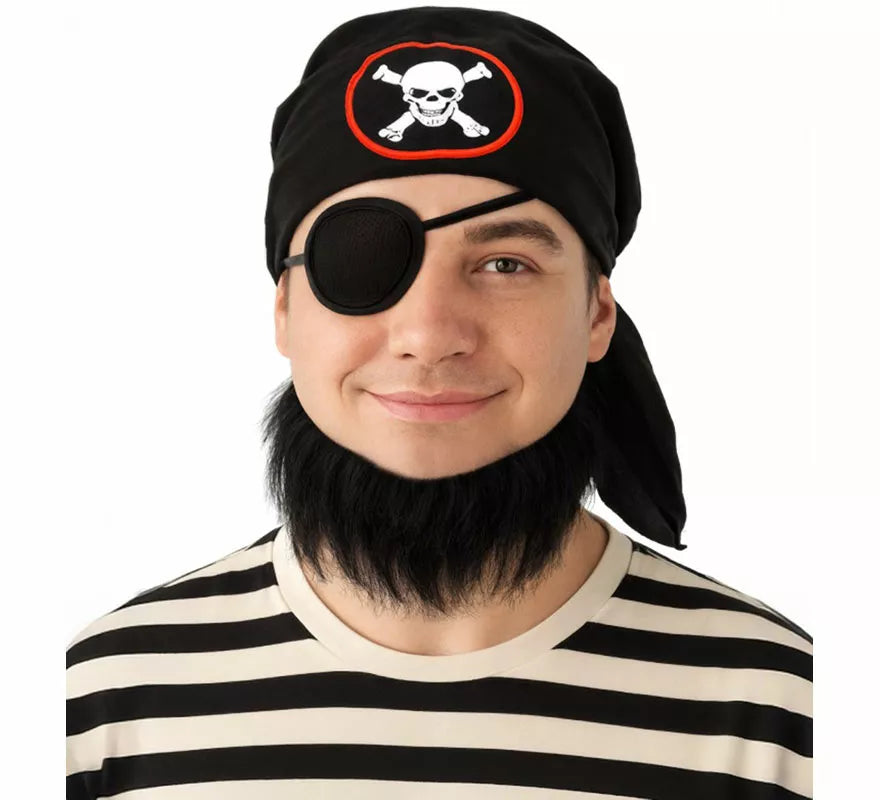 Translation missing: es.Kit de Pirata: Pañuelo, Parche y Barba