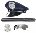 Kit de Policía azul: Gorra, Gafas, Porra y Placa