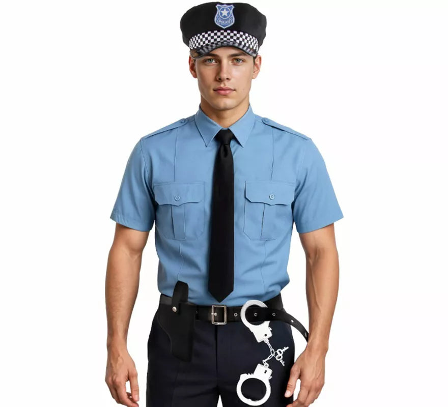 Translation missing: it.Kit de Policía: Cinturón, Gorra y Esposas