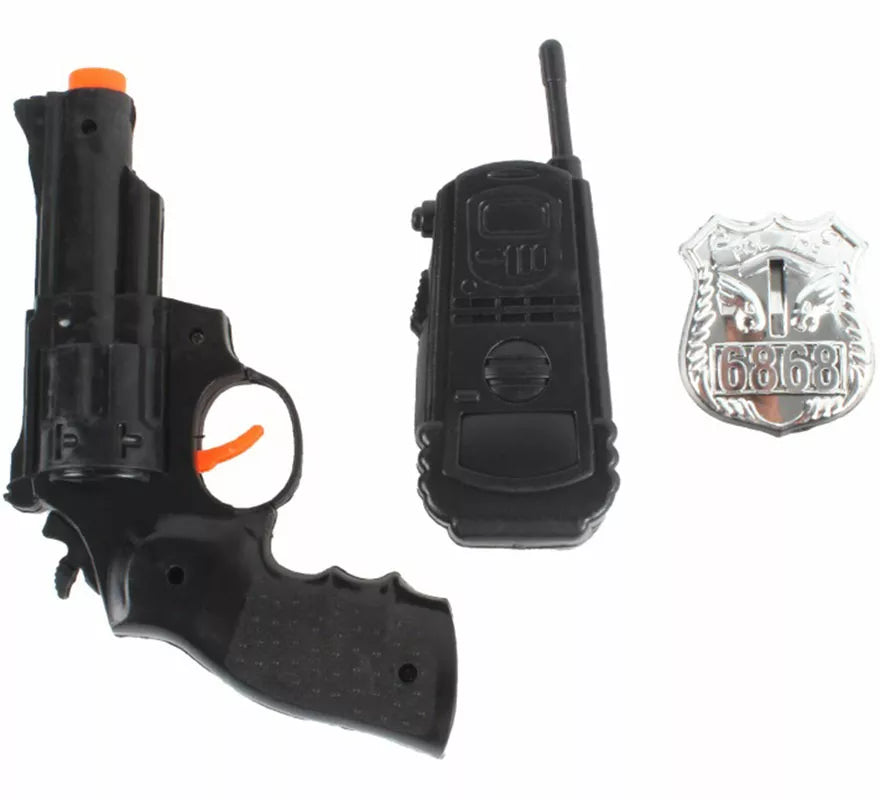 Translation missing: it.Kit de Policía: Walkie, Placa y Pistola de plástico