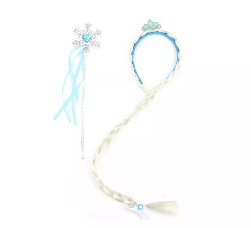 Translation missing: it.Kit de Princesa de Hielo: Diadema con trenza y Varita