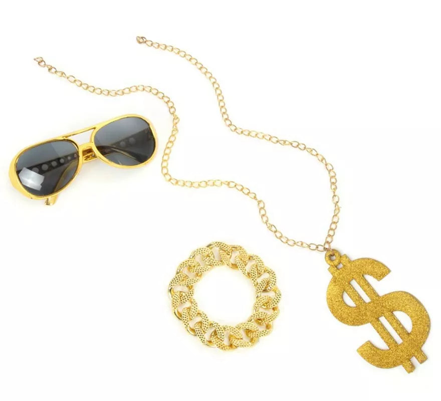 Translation missing: it.Kit de Rapero extravagante: Gafas, Collar y Pulsera