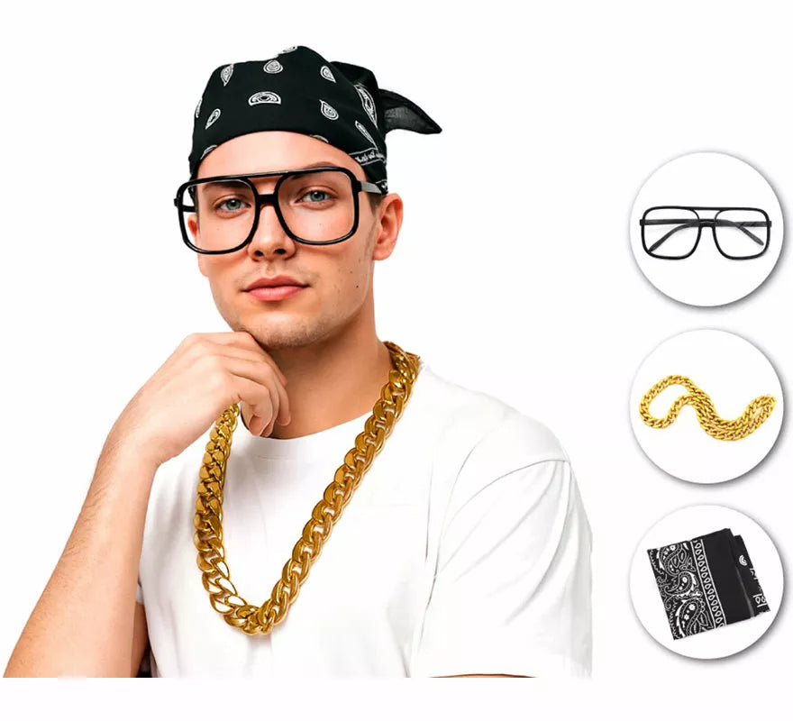 Translation missing: it.Kit de Rapero: Gafas, Collar y Pañuelo