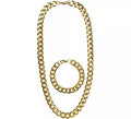 Kit de Rapero: Pulsera y Collar dorados