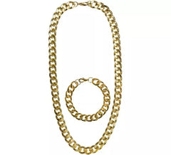 Kit da rapper: bracciale e collana in oro
