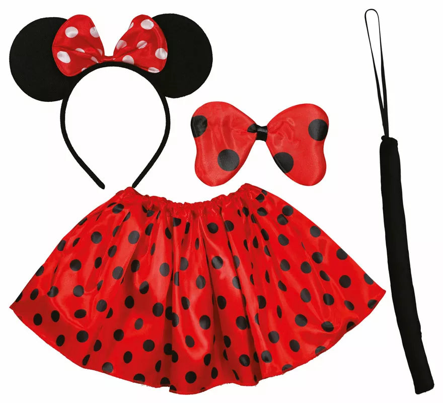 Translation missing: it.Kit de Ratoncita Famosa infantil: Diadema, lazo, cola y falda
