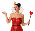 Kit de Reina de Corazones: Diadema, Barita y Cuello
