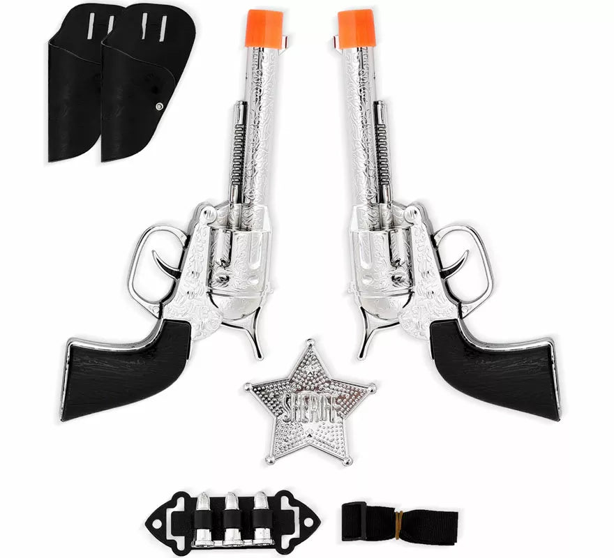 Translation missing: it.Kit de Sheriff: Placa y 2 Pistolas con Balas de plástico