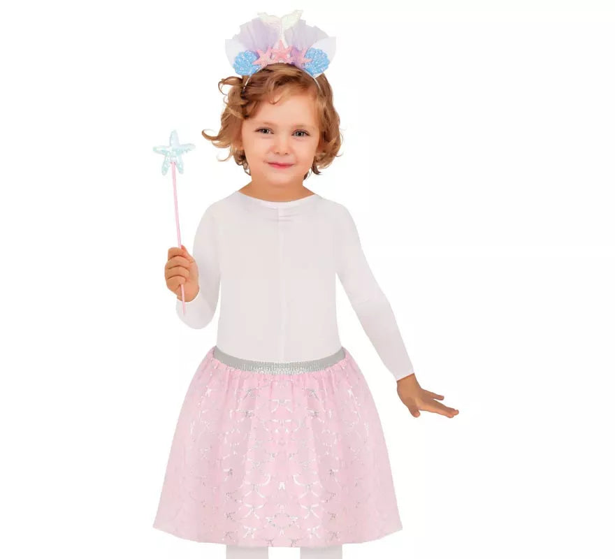 Translation missing: it.Kit de Sirenita infantil: Diadema, Varita y Tutú