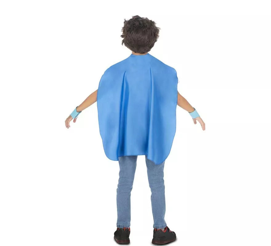 Translation missing: it.Kit de Superhéroe azul infantil: antifaz, capa y cinturón