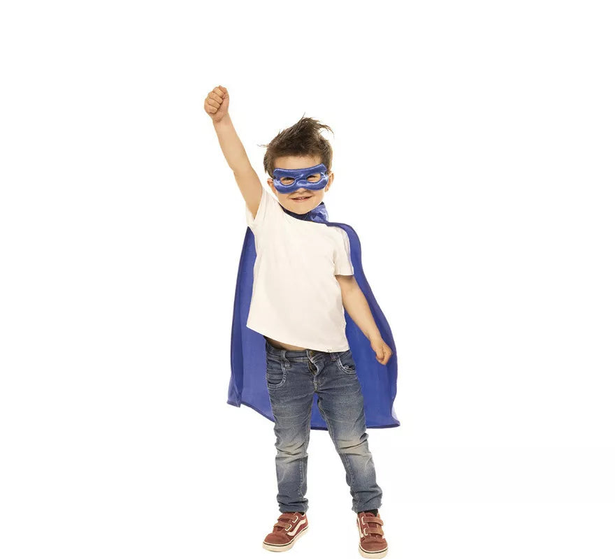 Translation missing: it.Kit de Superhéroe Azul Infantil: Capa y Antifaz