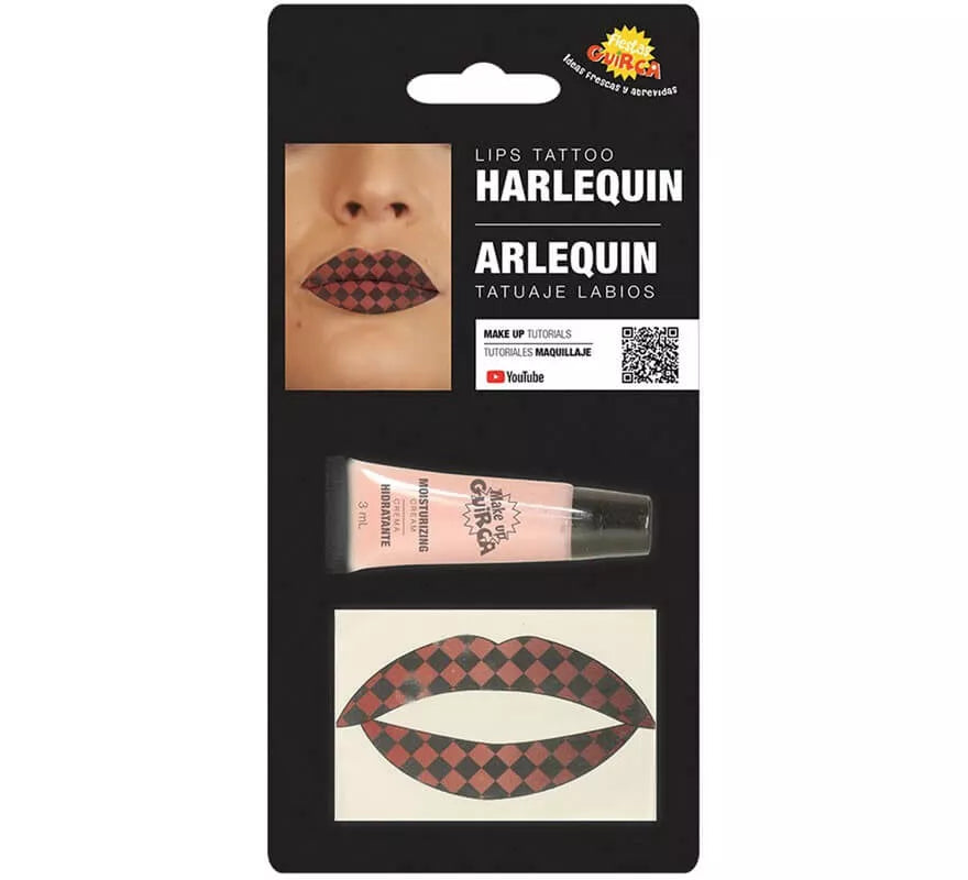 Translation missing: es.Kit de Tatuaje Labios Arlequina con Hidratante