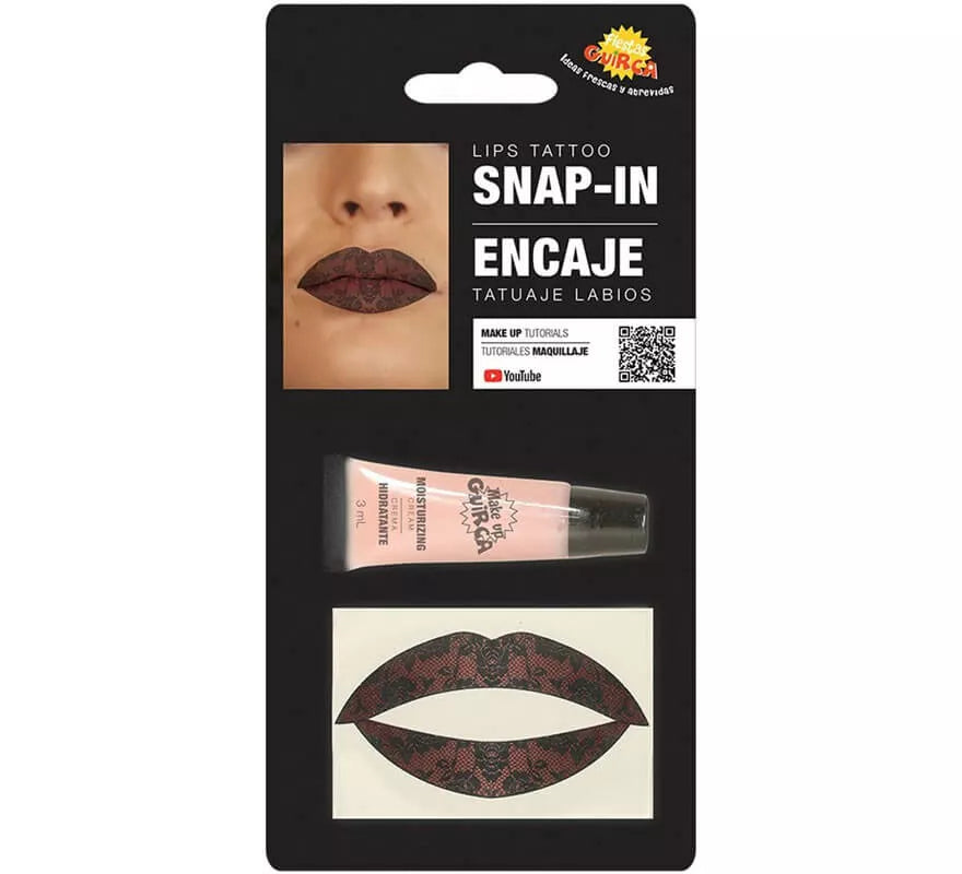 Translation missing: it.Kit de Tatuaje Labios de Encaje con Hidratante