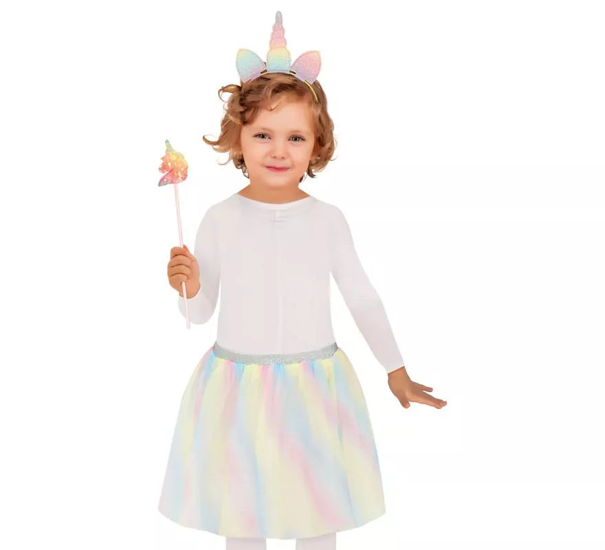 Translation missing: it.Kit de Unicornio infantil: Diadema, Varita y Tutú