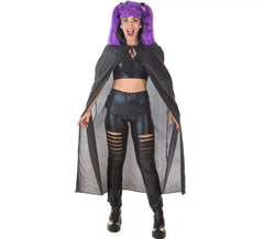 Kit Vampiro Viola Adulto: Mantello e Parrucca