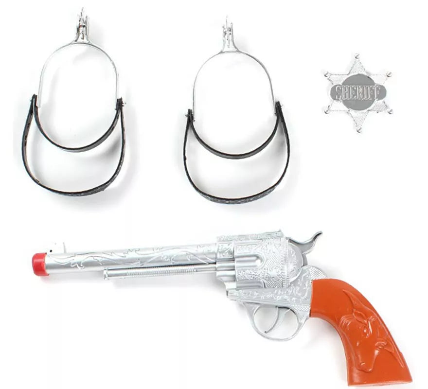 Translation missing: it.Kit de Vaquero: Pistola de juguete, Estrella y Espuelas