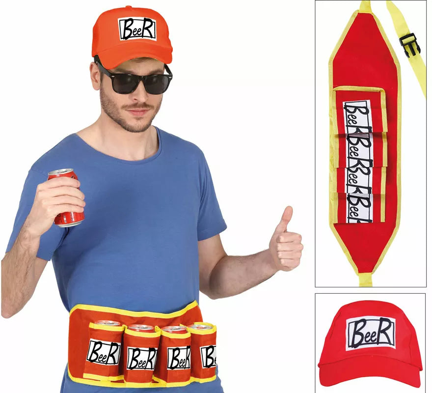 Translation missing: it.Kit Fiesta de la Cerveza: Gorra y Cinturón Porta Cervezas