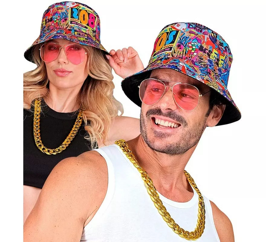 Translation missing: it.Kit Funky Años 80: Sombrero, Gafas y Collar